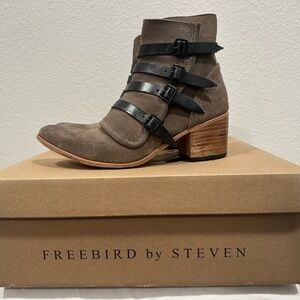 Freebird by Steven -Suede Wesson Ankle Boots